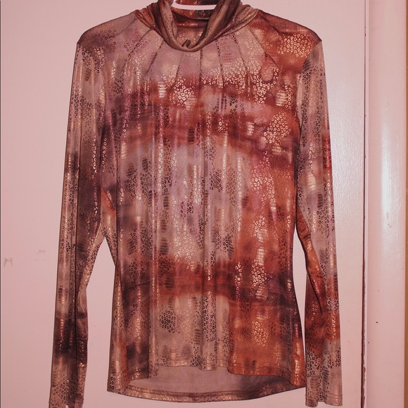 Vintage Cheetah Print Turtleneck - Picture 2 of 3